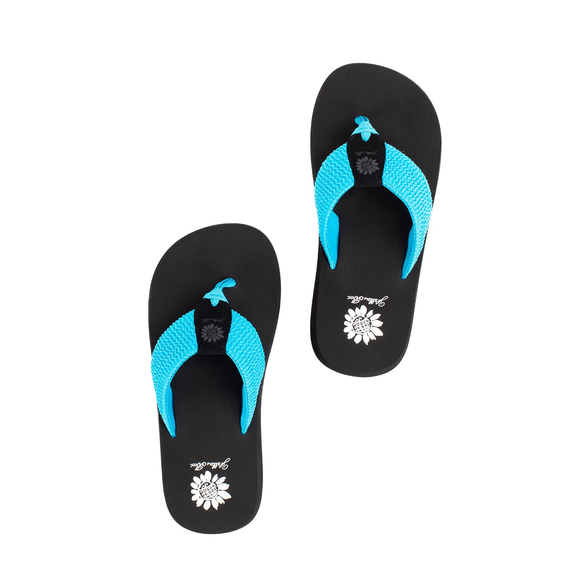 Women's Comfortable Yellow Flip Flop Sandals - Lightweight Beach Shoes for Summer, Pool, and Casual Wear
