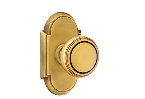 Emtek Privacy Set - Style 8 Rosette with Norwich Knob in Oil Rubbed Bronze (US10B) | Premium Door Hardware for Bedrooms & Bathrooms