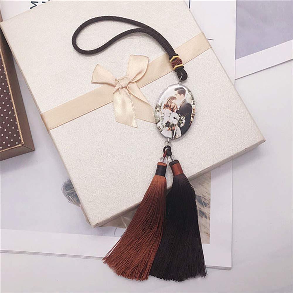 Custom Photo Car Charm - Personalized Rear View Mirror Ornament Gift for Her/Him | Car Accessories DIY