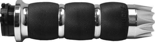RPM Air Cushioned Grips - Compatible with Avon, Excalibur, Chrome #AIR-90-EX & Harley Davidson Motorcycles - Comfortable Handlebar Grips for Long Rides and Cruising