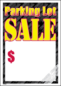 100-Pack Sale Tags for Parking Lot Sales - Durable Retail Price Labels for Clearance Events & Discount Promotions