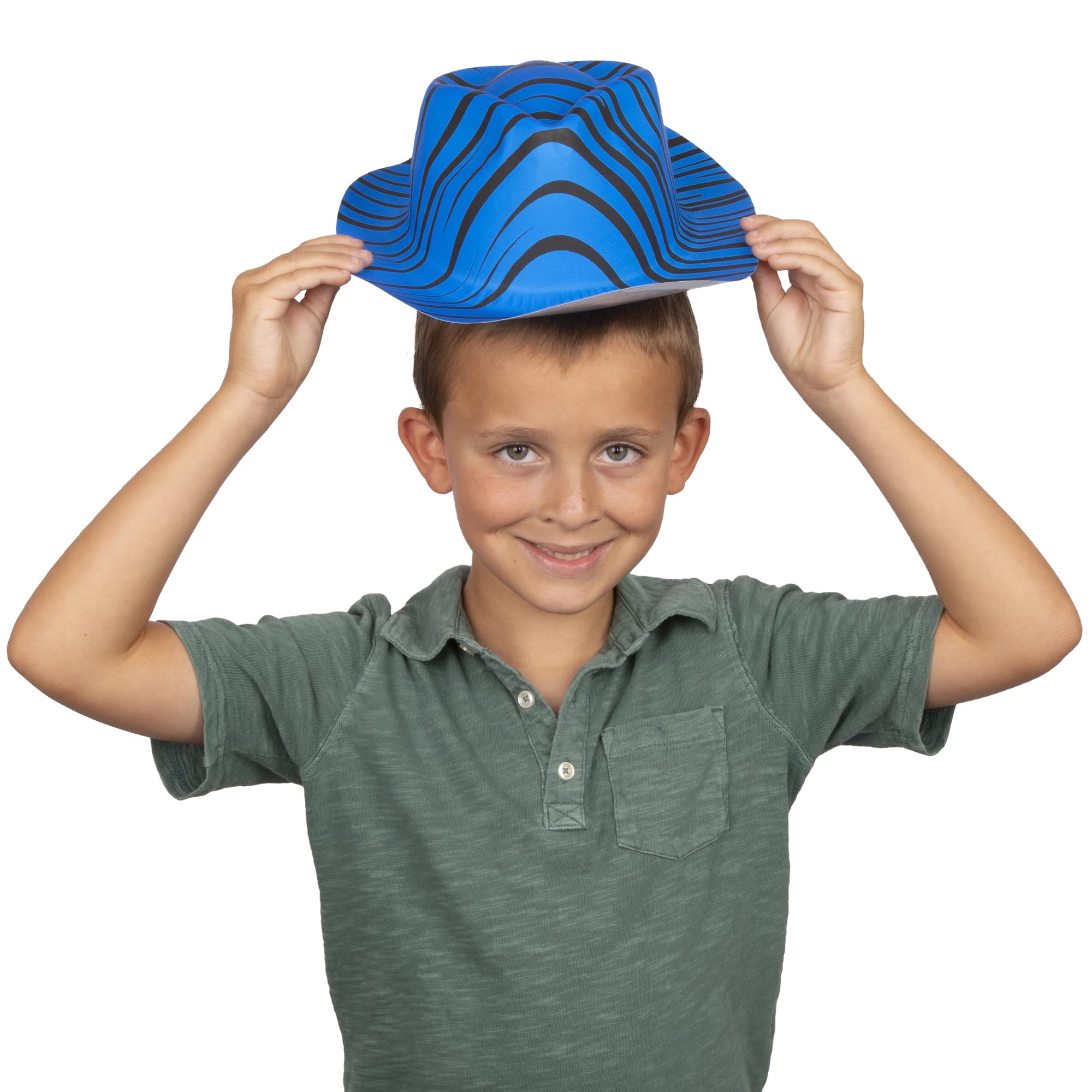 Neon Party Hats 24 Pack - 80s Gangster Hats for Costume Parties