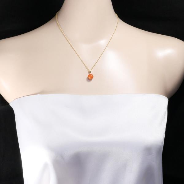 18K Yellow Gold Coral Necklace for Women - Elegant Handmade Jewelry Gift for Birthday, Anniversary & Valentine's Day | Perfect for Beach Weddings, Summer Parties & Special Occasions