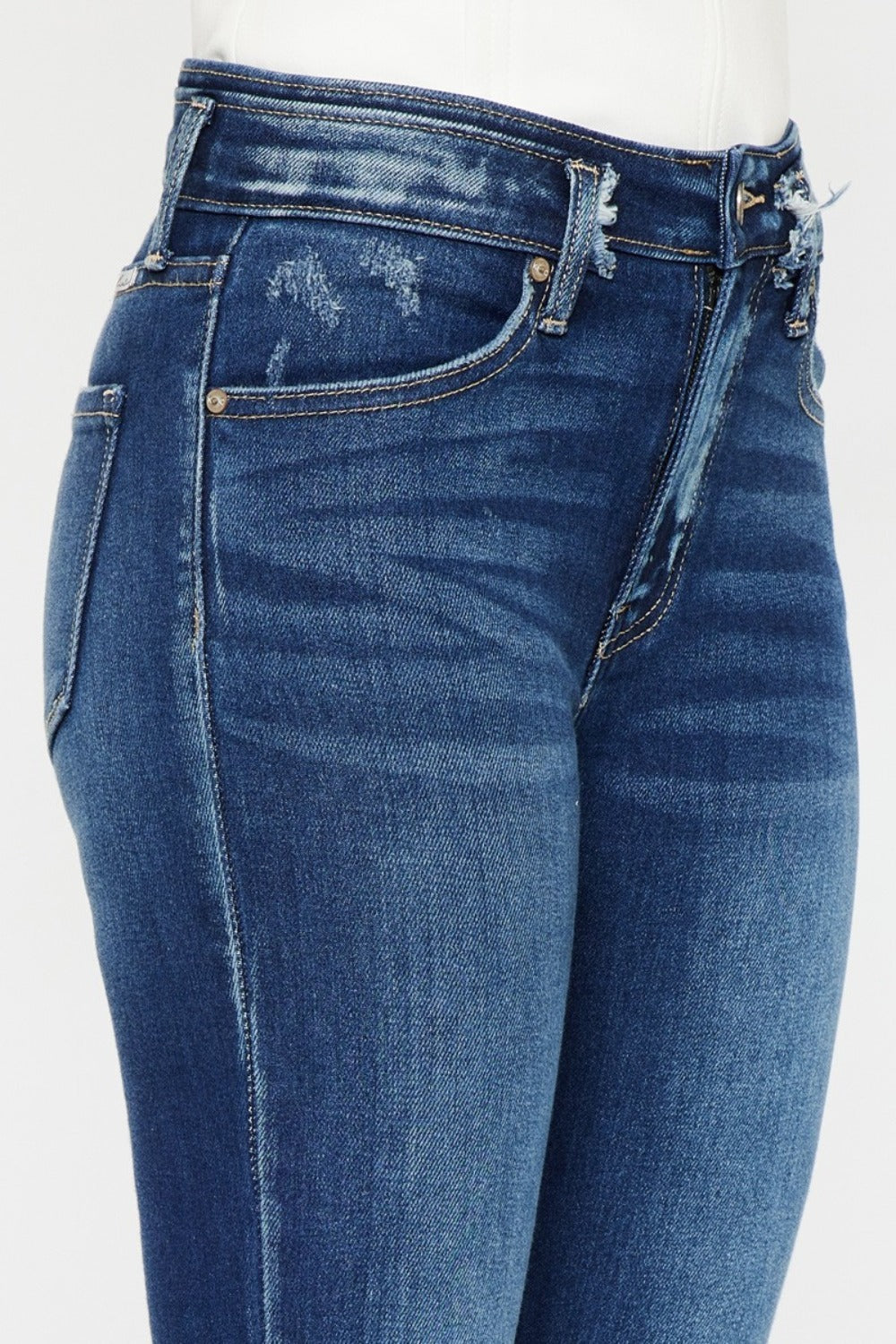 Kancan Women's Full Size High Rise Ankle Skinny Jeans - Stretch Denim Pants for Casual Wear & Night Out