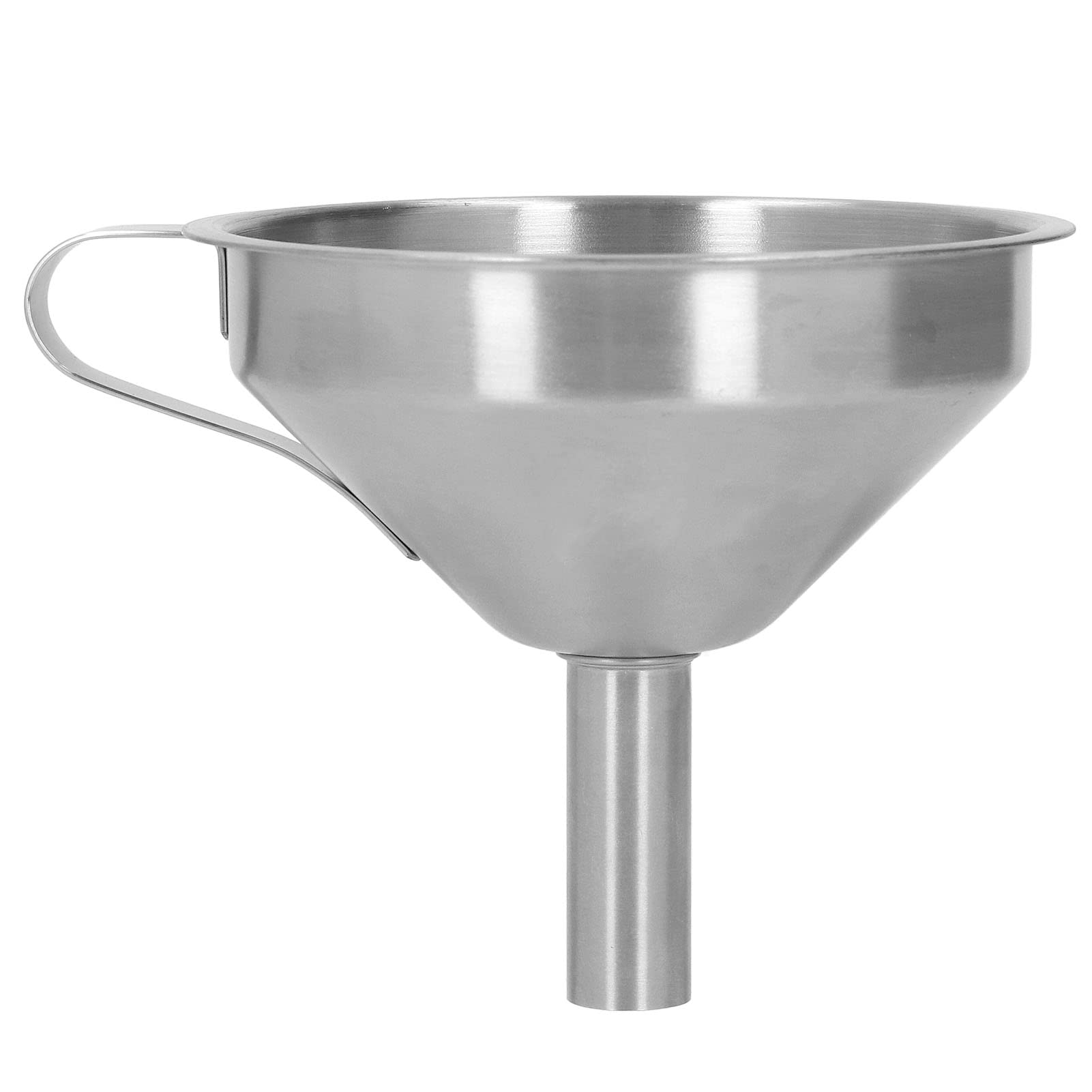 Fafeicy Large Stainless Steel Industrial Funnel with Strainer & Brush - Heavy Duty Kitchen, Lab & 3D Printing Funnel for Cooking, Chemistry Experiments & Resin Pouring