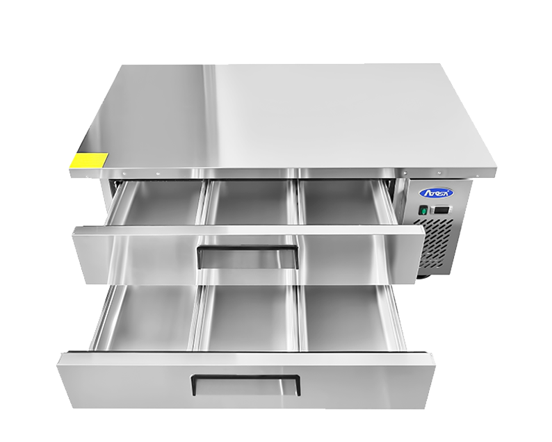 Atosa 60-Inch Stainless Steel Commercial Chef Base with 2 Storage Drawers - Perfect for Restaurant Kitchens, Food Trucks & Catering Businesses