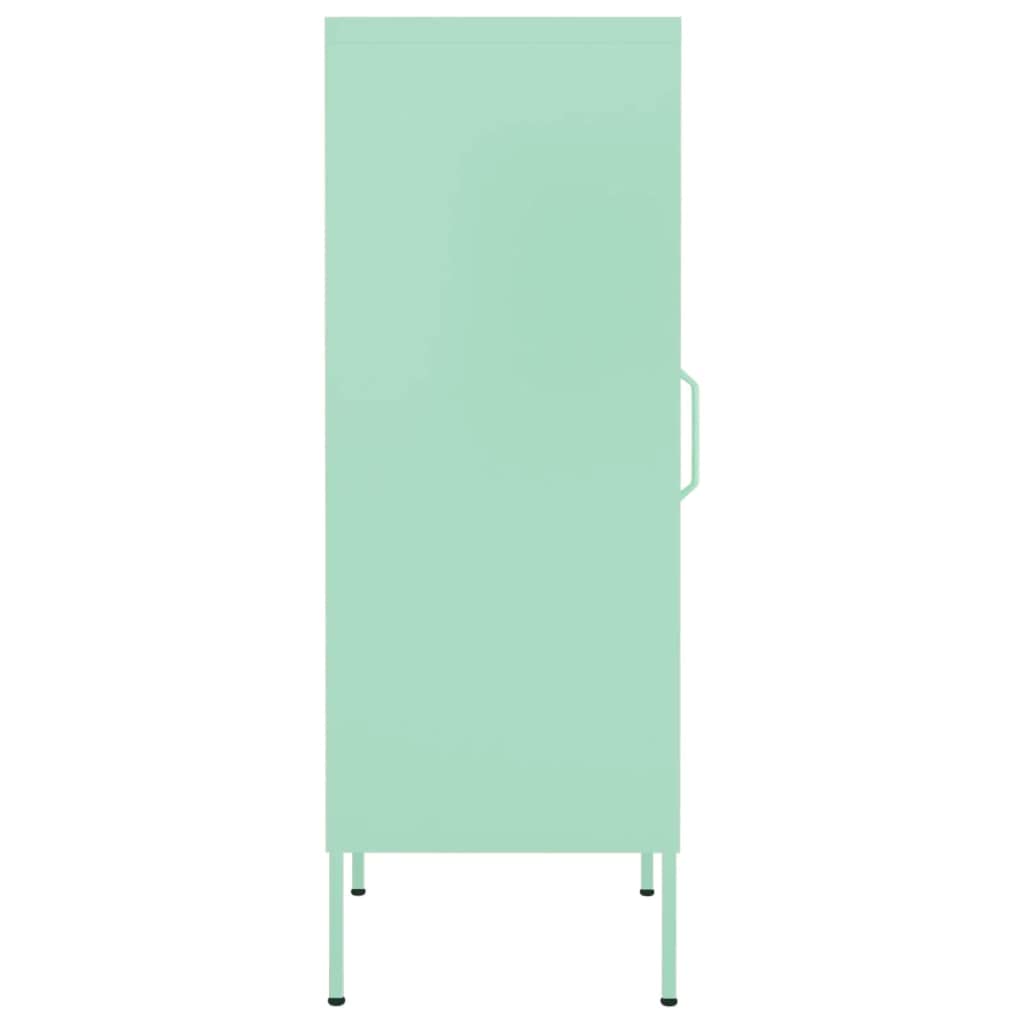 Steel Storage Cabinet with Single Door & 2 Adjustable Shelves - 16.7