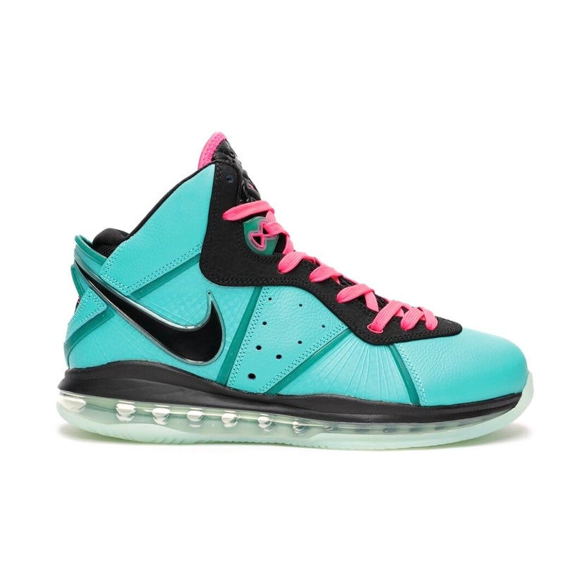 Nike LeBron 8 South Beach 2021 Retro Men's Basketball Shoes - Black/Pink Flash - Limited Edition Sneakers for Sports & Streetwear Fashion