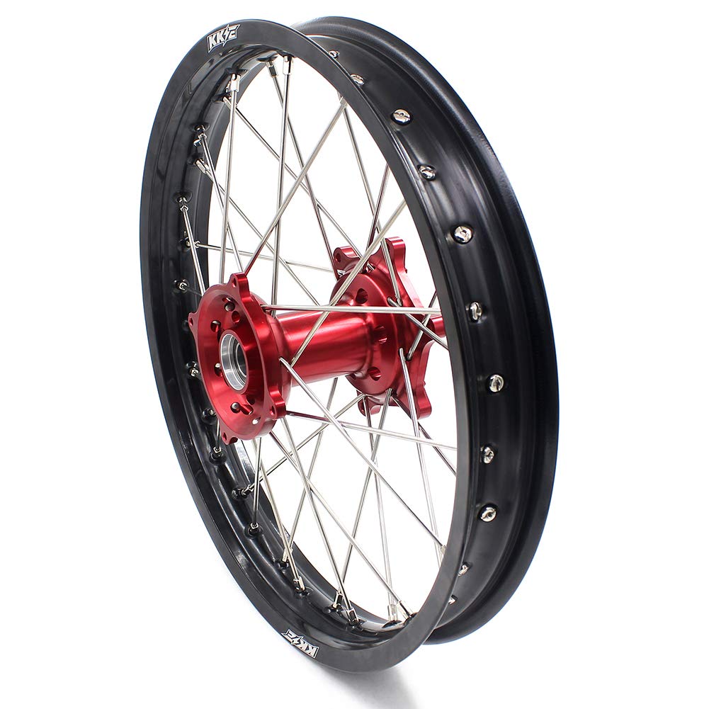 KKE 21-18 Enduro Wheels Set - Compatible with Honda CRF250R (2014-2025), CRF450R (2013-2025), CRF450L/CRF450RL (2019-2025) - CNC Hubs - Perfect for Off-Road Racing, Trail Riding & Motocross