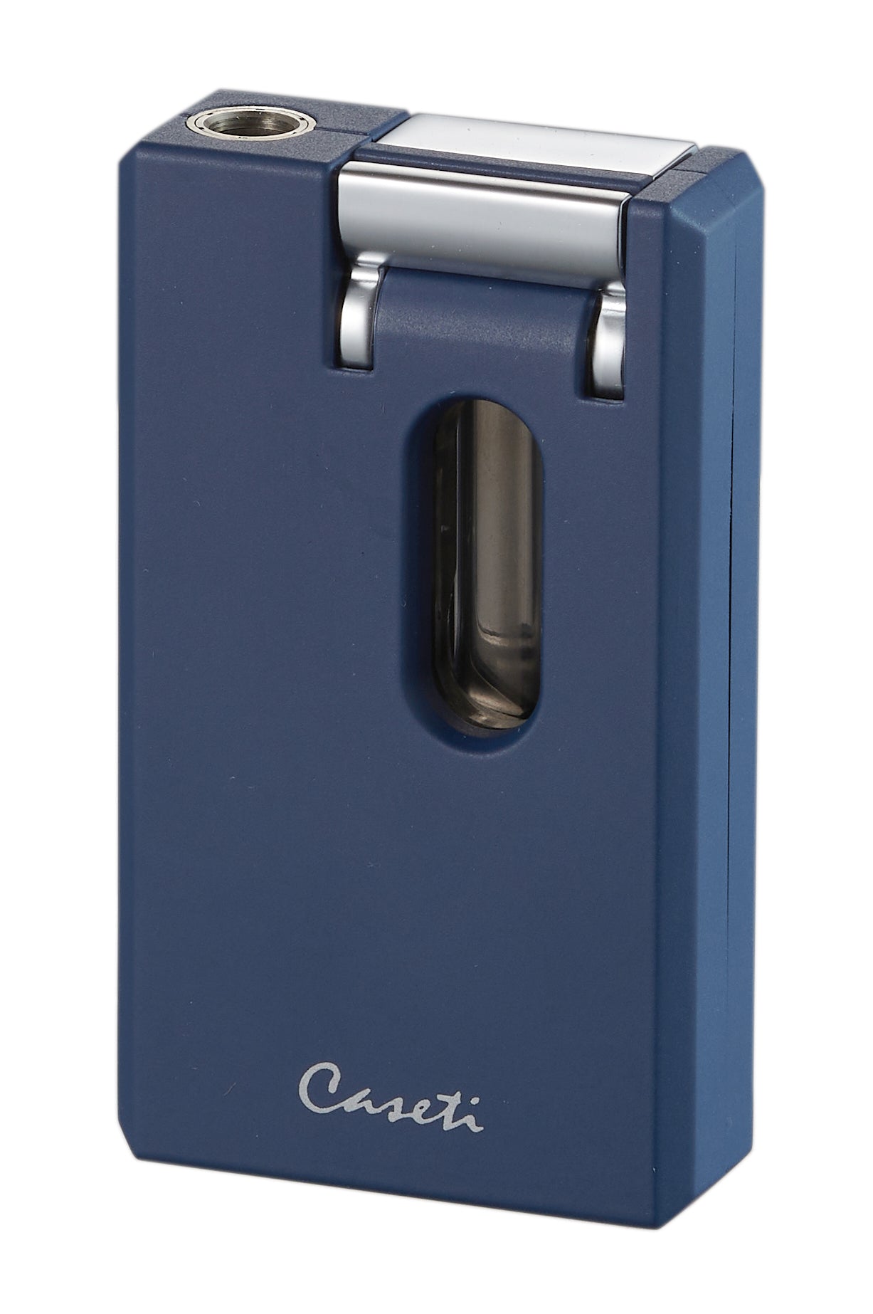 Premium Caseti Urban Flame Lighter & Wedge Cutter Combo - Blue | Windproof Butane Lighter with Cigar Punch | Perfect for Cigars, Camping, BBQ & Outdoor Activities