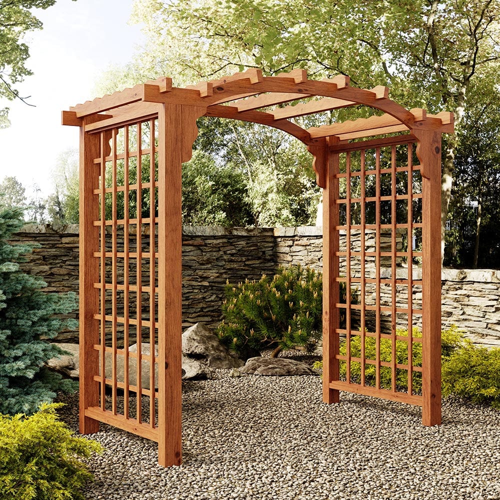 Keystone Amish Co. Cambridge Arbor Swing Stand - Heavy Duty Wooden Outdoor Swing Frame for Backyard, Garden & Patio - Perfect for Relaxing & Family Gatherings