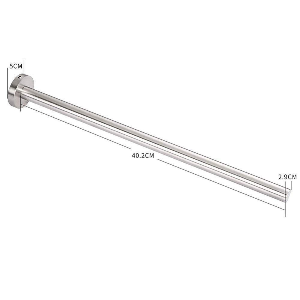Stainless Steel Towel Rack for Bathroom & Kitchen - No Drill Wall Mount Towel Holder, Bar Rail Hanger for Bath Towels, Hand Towels & Washcloths - Perfect for Modern Home, Spa, Hotel & RV Use