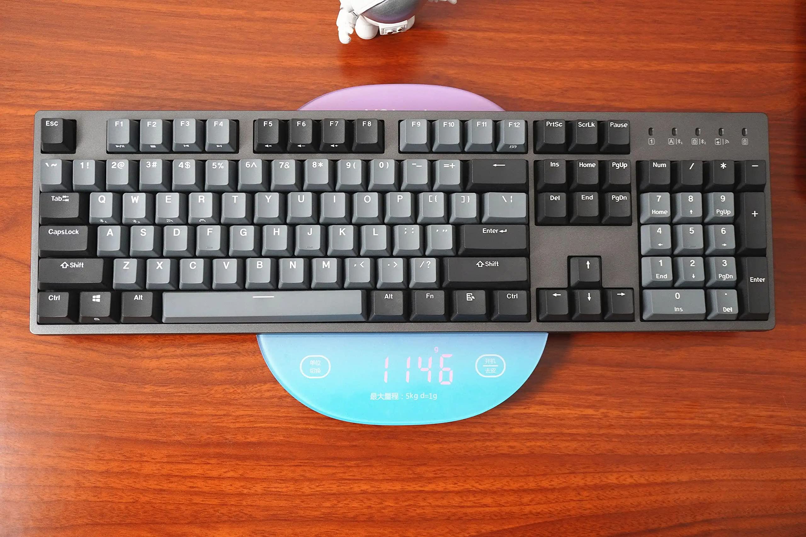 YYJ RGB Gaming Keyboard and Mouse Combo - 104 Key Mechanical Keyboard with Blue Switches, Wired USB, Detachable Wrist Rest & Programmable Gaming Mouse for PC Gamers (Black) | Perfect for Esports, Office Work & Home Computer Setup