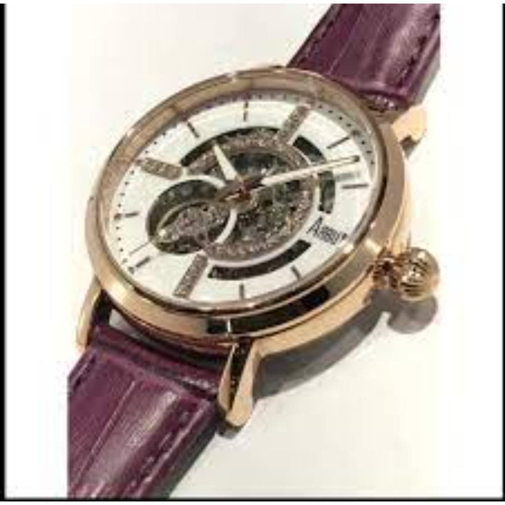 ARBUTUS AR1605RWV Skeleton Purple Women's Watch - Stylish & Elegant Timepiece for Women, Fashion Accessory for Daily Wear, Office, Parties & Special Occasions