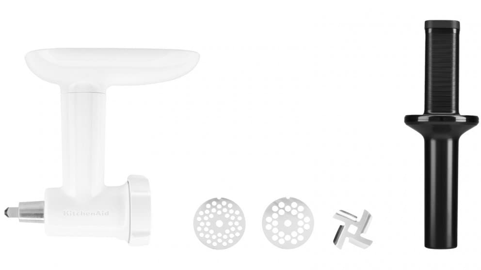 KitchenAid Food Grinder Attachment - Meat Grinder & Vegetable Chopper for Stand Mixers - Perfect for Homemade Sausages, Burgers & Baby Food Prep