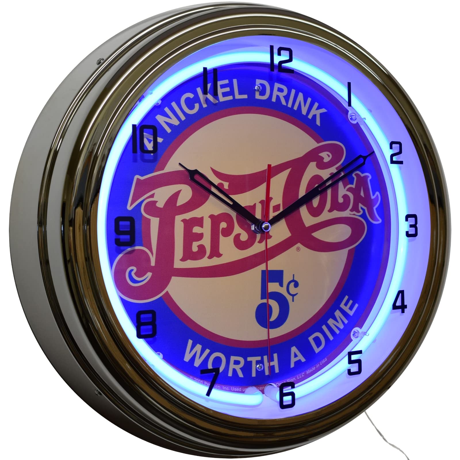 Vintage Neon Clock - Retro 