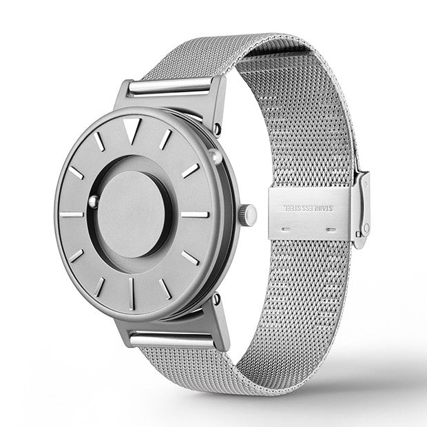 Eone The Bradley Mesh Watch - Stylish Tactile Timepiece for Men & Women - Water-Resistant Analog Watch for Blind & Sighted - Perfect for Office, Travel & Everyday Wear