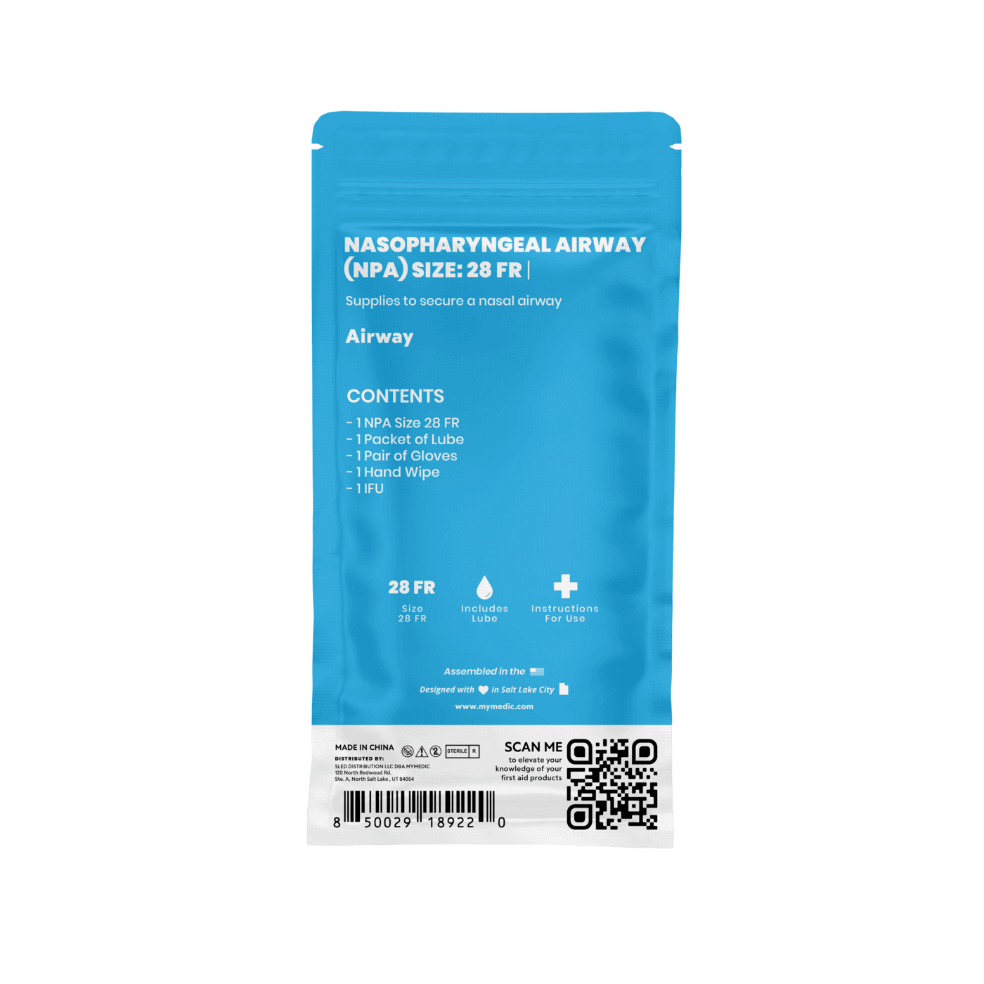 NPA Airway Medpack - Nasopharyngeal Airway Medical Kit for Emergency & First Aid - Essential for EMT, Paramedics & First Responders - Perfect for Trauma, CPR & Rescue Scenarios