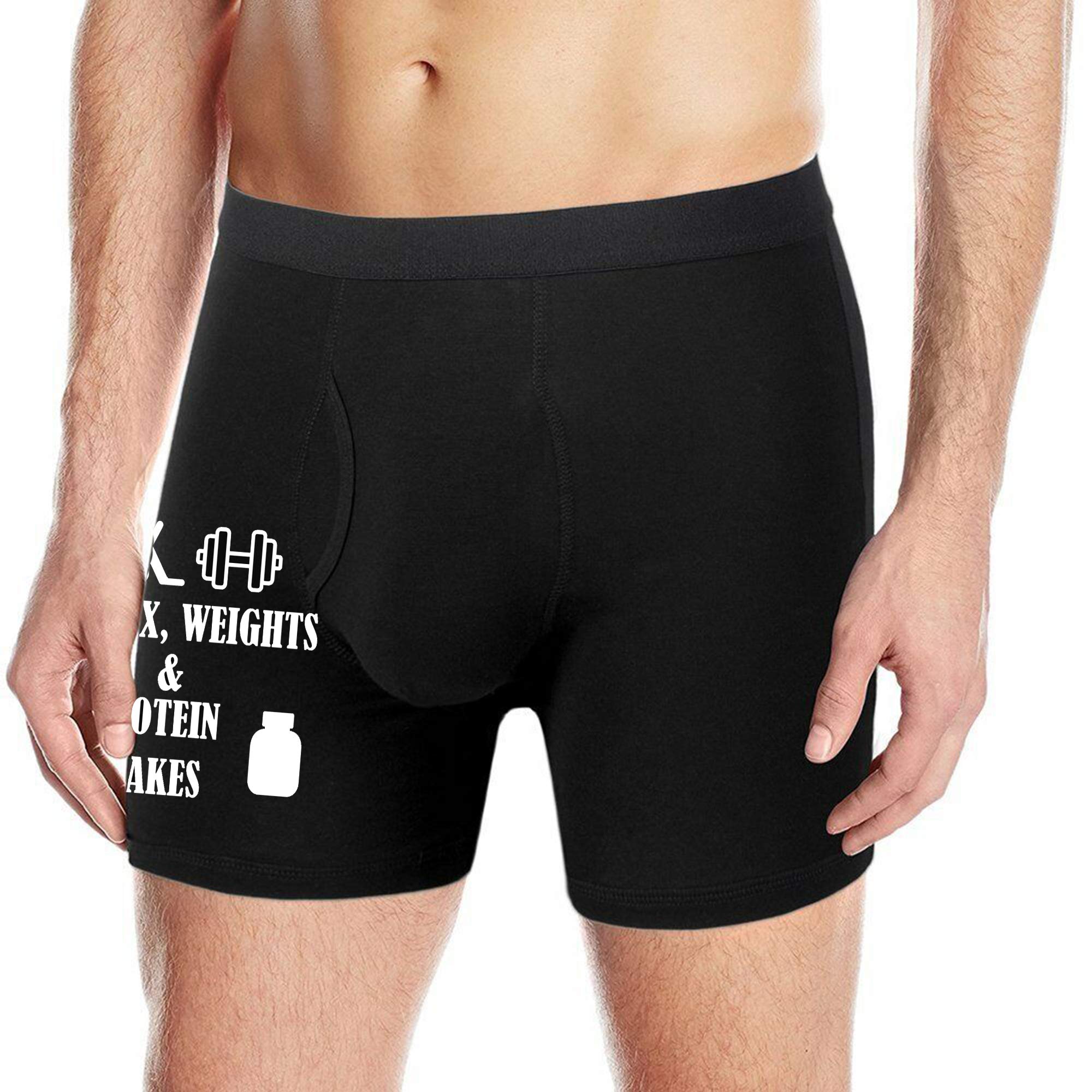 Lovedusts Men's Boxer Briefs - Comfortable Underwear for Gym, Workout & Protein Shakes - Perfect for Sports, Fitness & Daily Wear