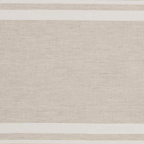 White & Natural - French Stripe