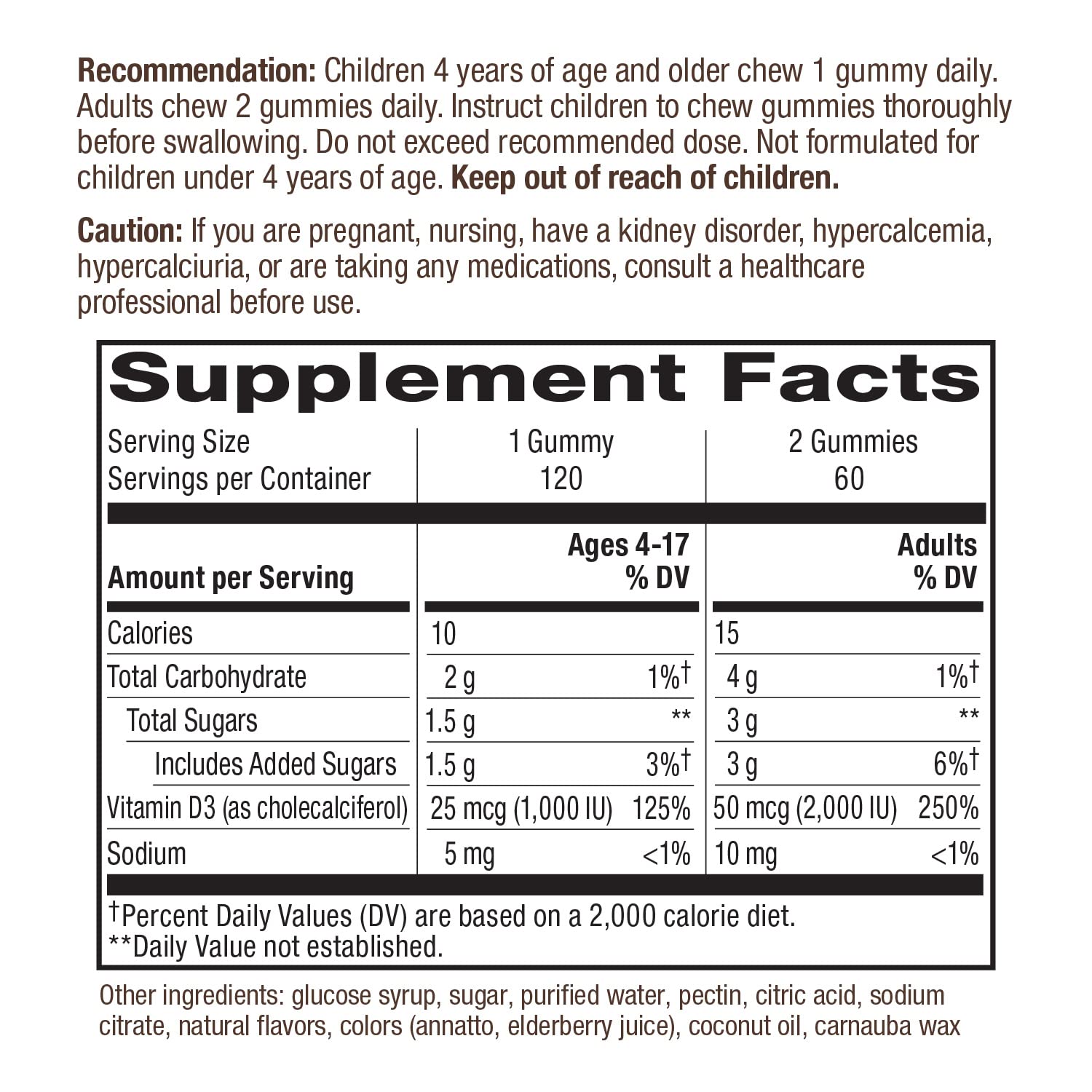 Nature's Way Immune Support Gummies Bundle - Zinc & Vitamin D3 Gummies for Immune System Boost, Delicious Mixed Berry & Fruit Flavors, 120 Count (2-Pack) - Great for Daily Wellness & Cold Season Defense