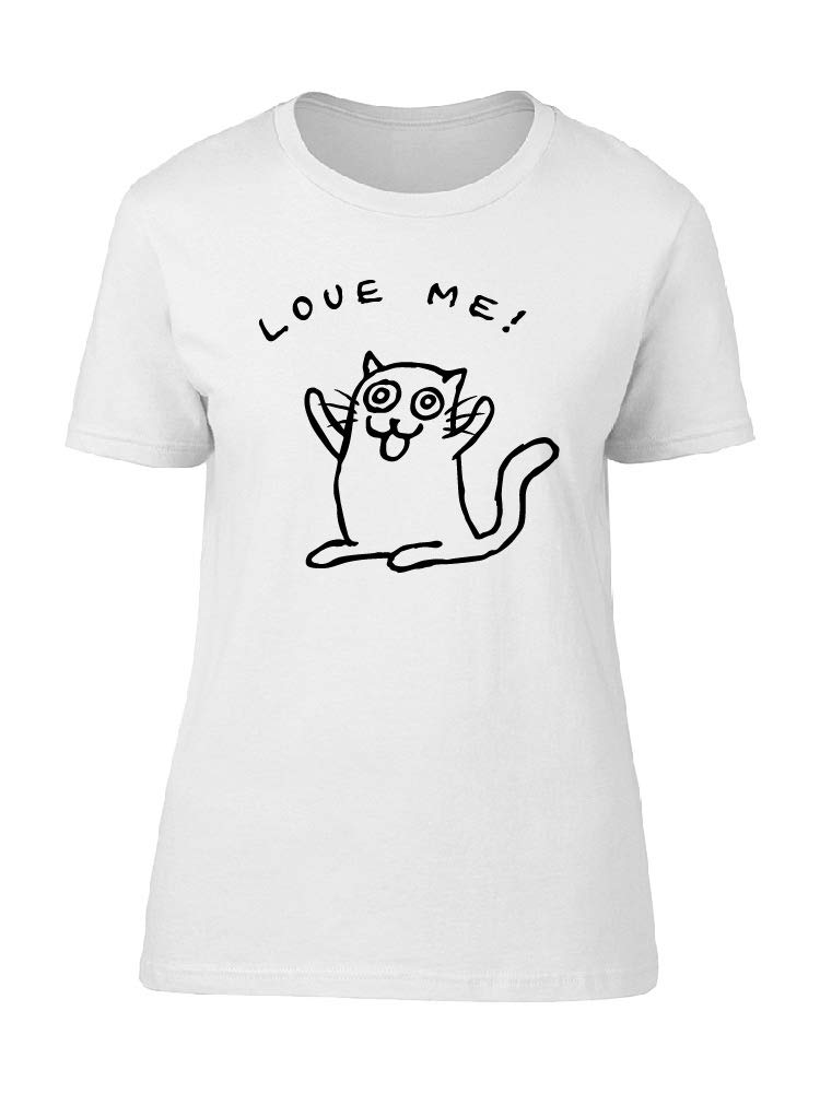 Kitty Wants Love Graphic T-Shirt for Men - Casual Cotton Tee with Cute Cat Design for Everyday Wear & Street Style