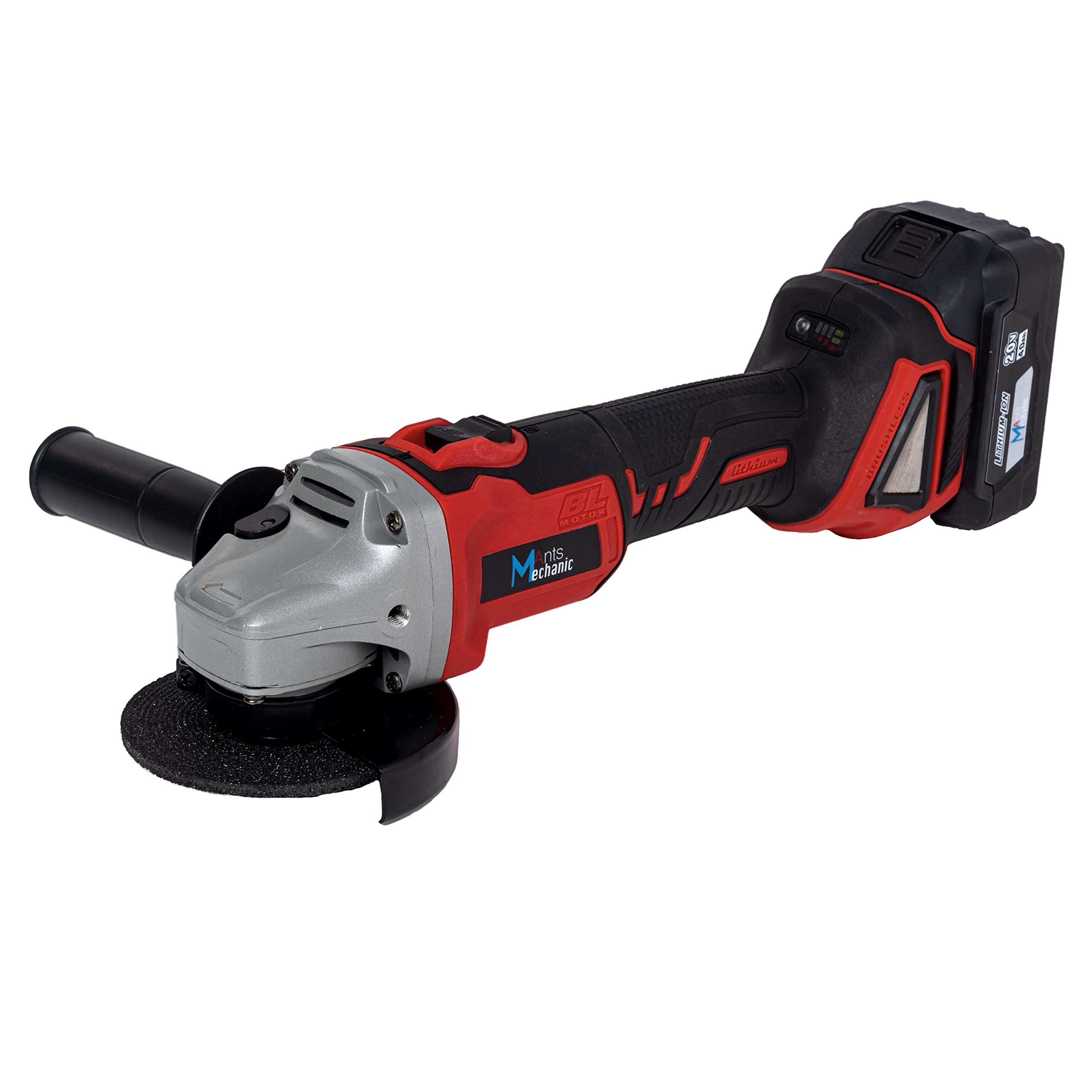 20V Cordless Angle Grinder with 4.0Ah Battery & Fast Charger - 4