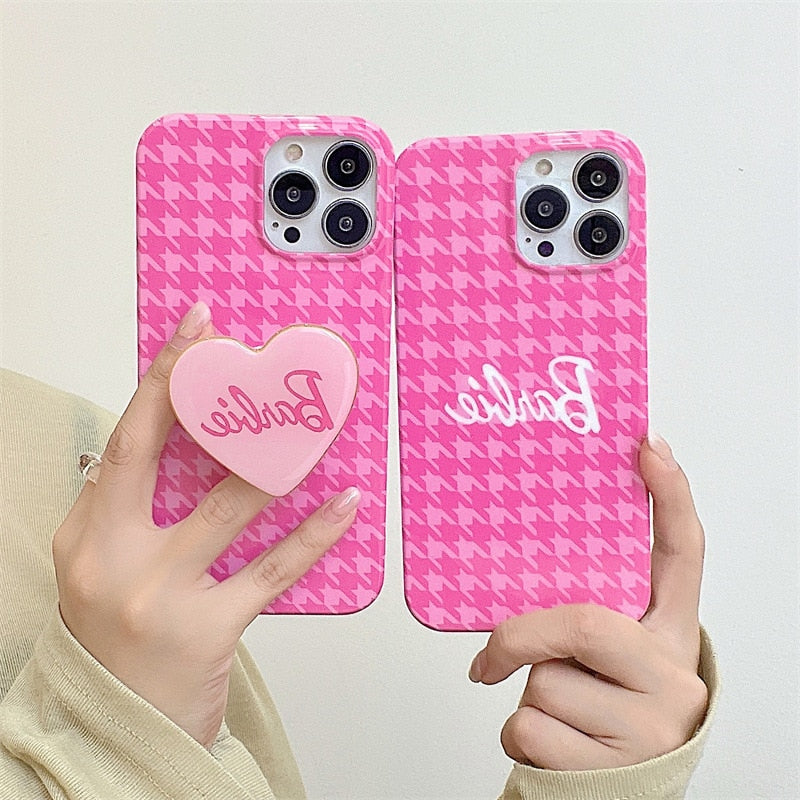 **Barbie Phone Case for iPhone 14 Pro Max, XR, 12/13 Pro Max - Cute Cartoon Soft TPU Case for Women & Girls - Perfect Gift for Valentine's Day, Birthday (Pink, Fashion Design) - Ideal for School, Work, and Everyday Use**