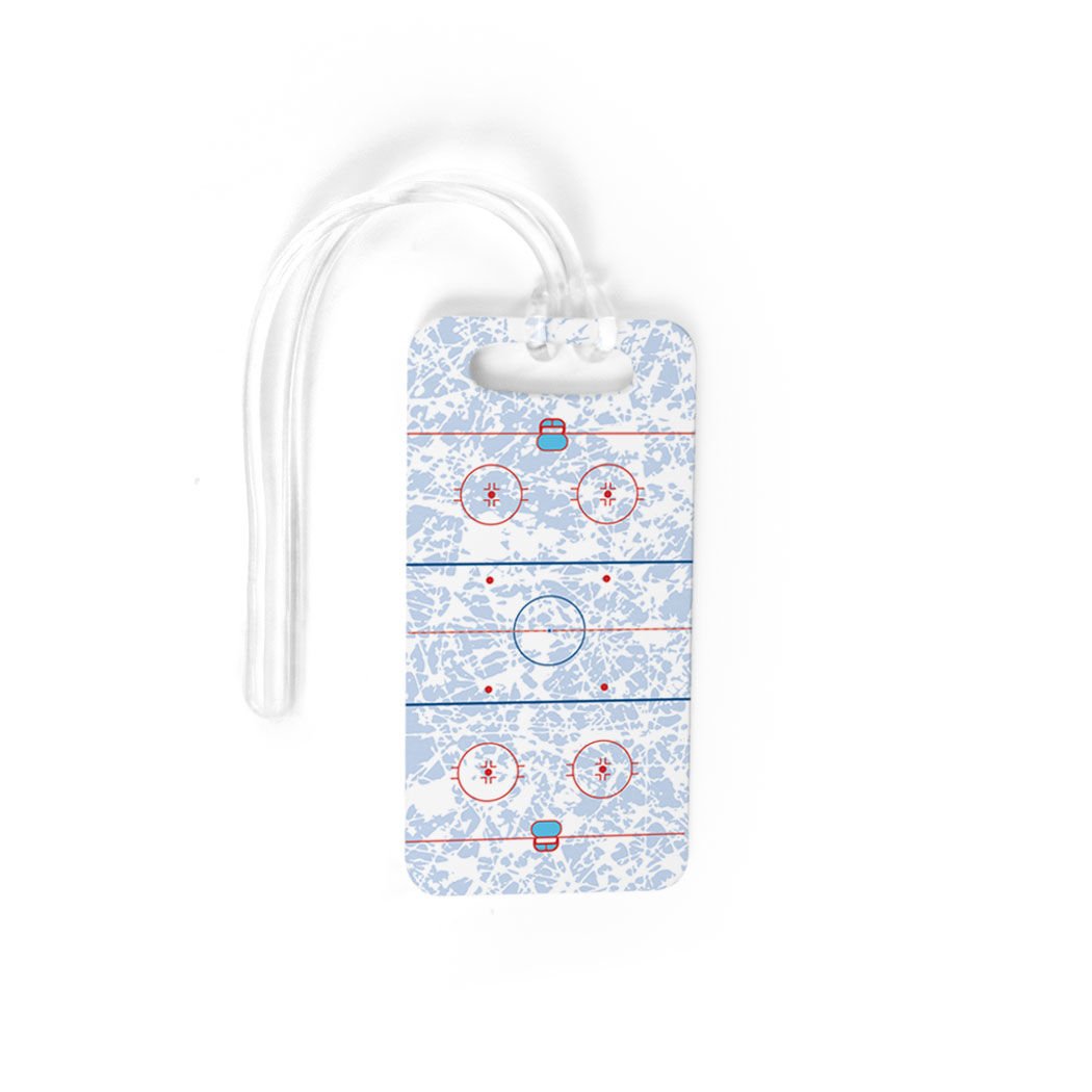 Custom Hockey Luggage Tag with Personalization - Durable Ice Rink Bag Tag for Hockey Players & Fans - Perfect for Travel, Gear Bags & Equipment Identification