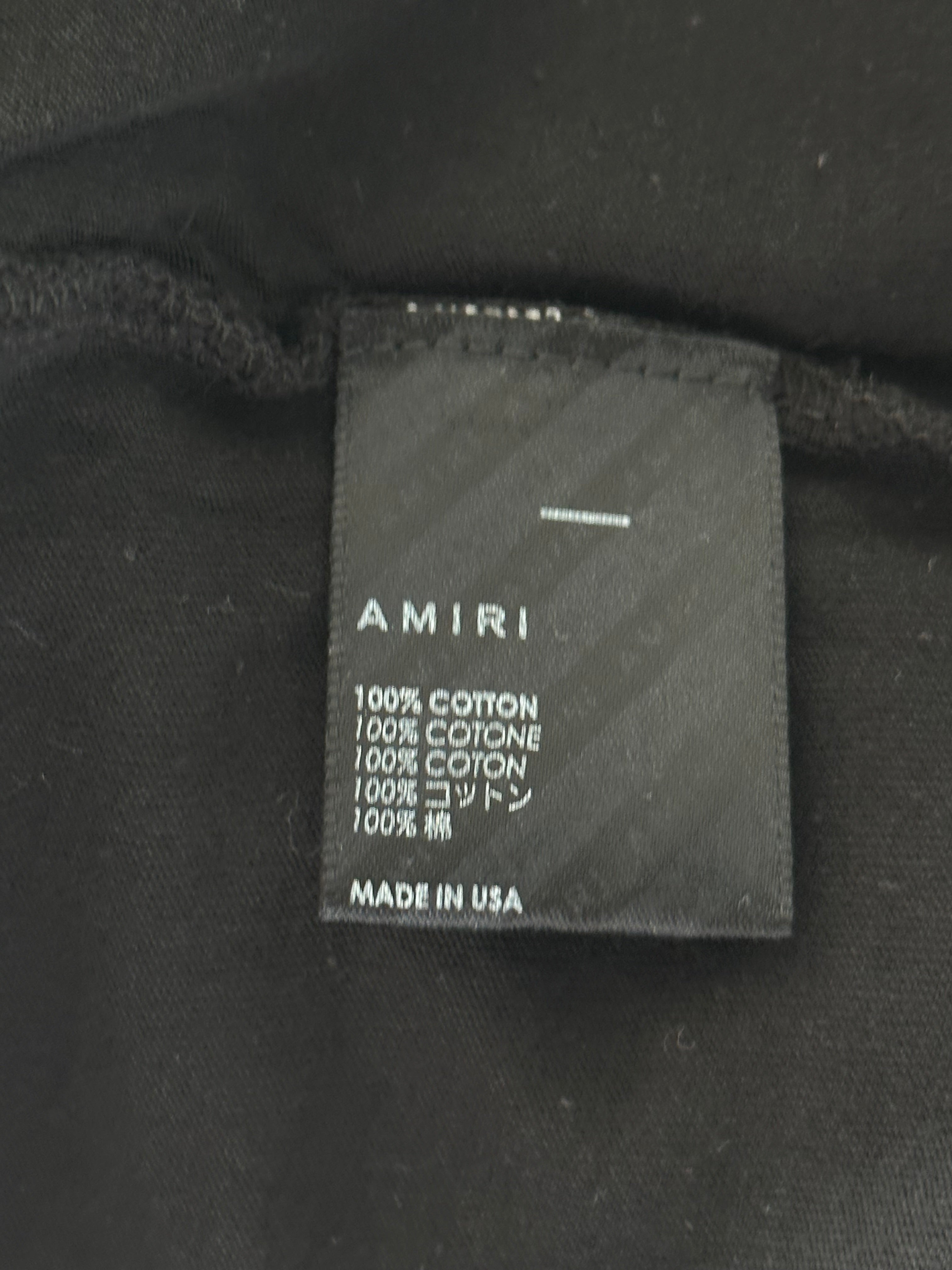 Amiri Black & White Eden Rock Graphic T-Shirt for Men - Stylish Casual Tee for Streetwear & Everyday Outfits