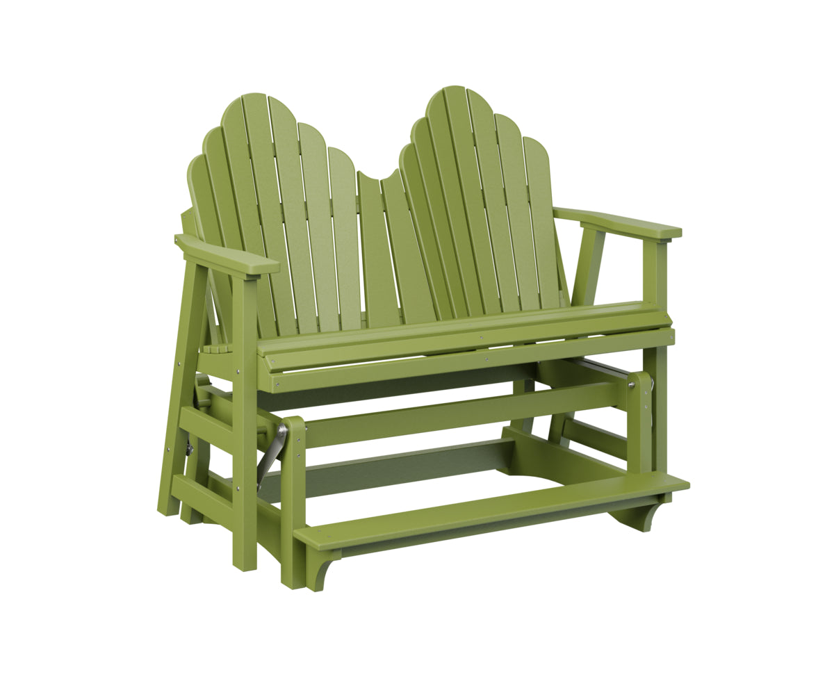 Berlin Gardens Cozi Back Double Counter Glider - Outdoor Patio Swing Bench with Canopy for Porch, Garden, and Backyard Relaxation