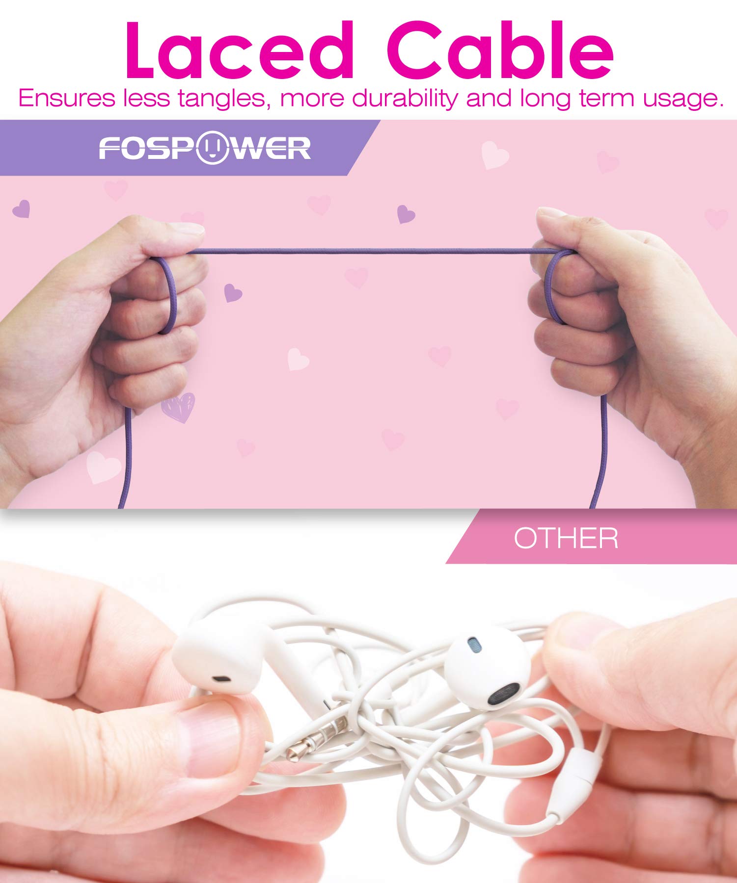 FosPower Kids Headphones with LED Cat Ears - 85dB Safe Volume Limit, 3.5mm Wired On-Ear Headphones with Tangle-Free Cable for iPad, Tablet, School & Travel (Hot Pink/Purple) - Perfect for Online Learning, Airplane Rides & Home Entertainment