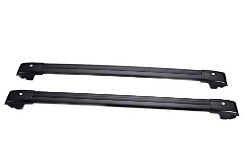 2Pcs Universal Black Roof Rack Cross Bars for Toyota Highlander & Kluger 2014-2019 - Heavy Duty Cargo Carrier Kit for SUV Luggage, Bikes, Kayaks & Outdoor Gear - Perfect for Road Trips & Adventure Travel