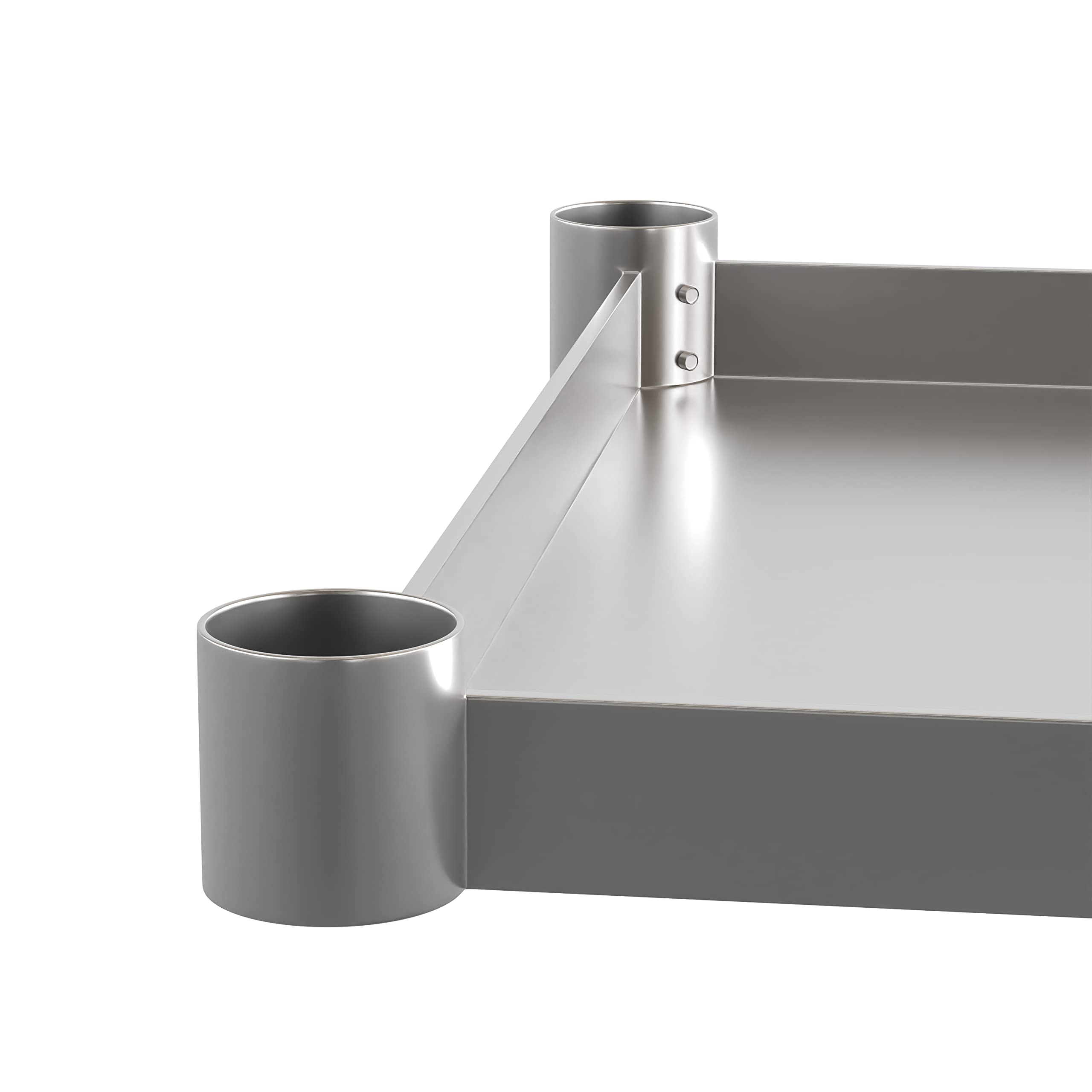 EMMA + OLIVER Adjustable Galvanized Under Shelf for 24