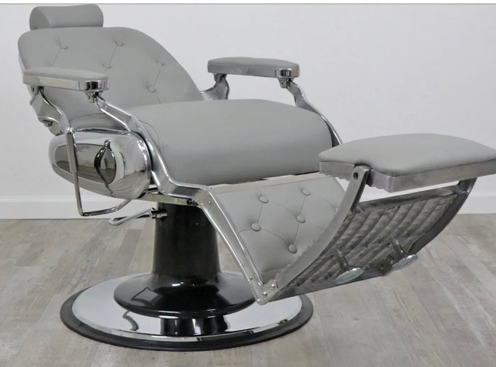 Professional Supreme Barber Chair for Salon & Home - Heavy Duty Hydraulic Styling Chair with Adjustable Height & Swivel Base | Perfect for Barbershops, Salons & Home Grooming Stations