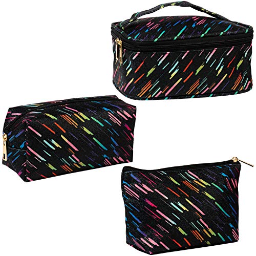 SUBANG 3-Piece Waterproof Makeup Bag Set - Travel Toiletry Organizer for Women & Girls - Perfect for Cosmetics Storage & On-the-Go