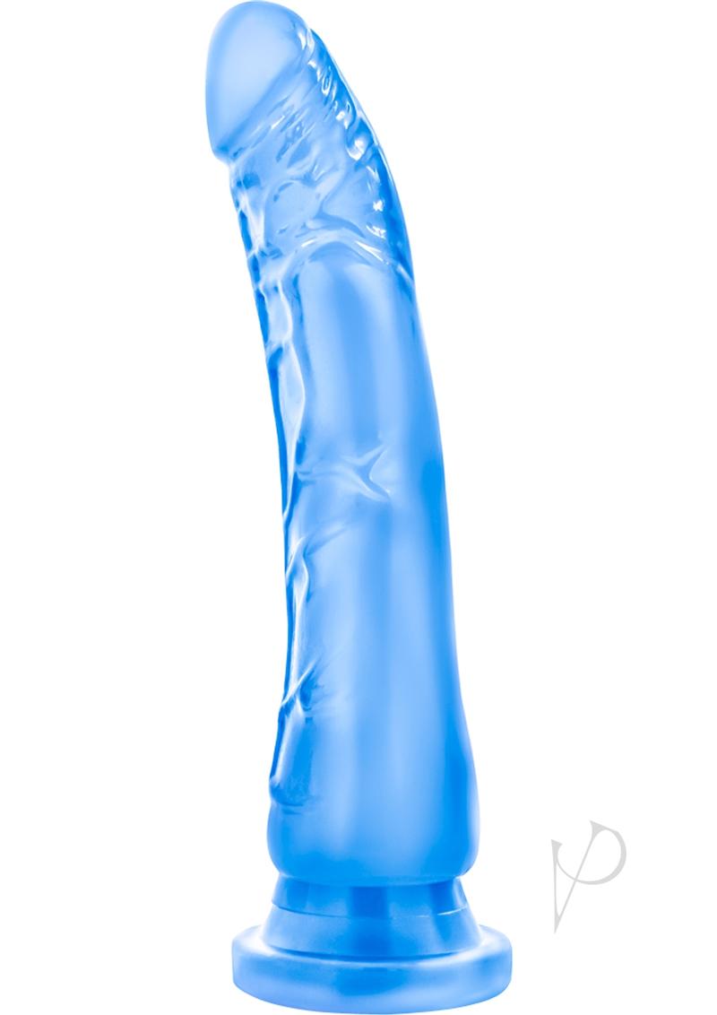 B Yours Sweet N' Hard 6 Inch Realistic Dildo - 8.5 Inch Insertable Length, Blue Silicone Adult Toy for Solo Play & Couples - Perfect for Bedroom Fun & BDSM Scenes