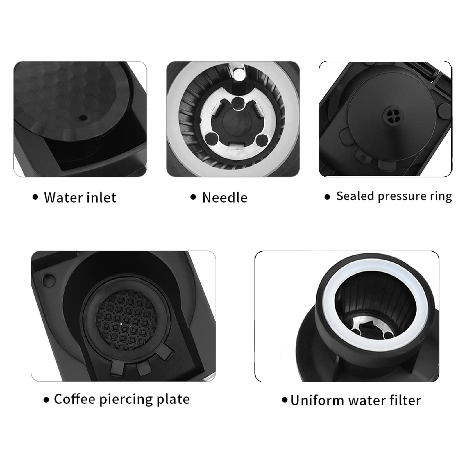 Reusable Coffee Pod Adapter for Dolce Gusto Machines - Flip Design Capsule Converter | Eco-Friendly Coffee Maker Accessories | Perfect for Home, Office & Travel Use