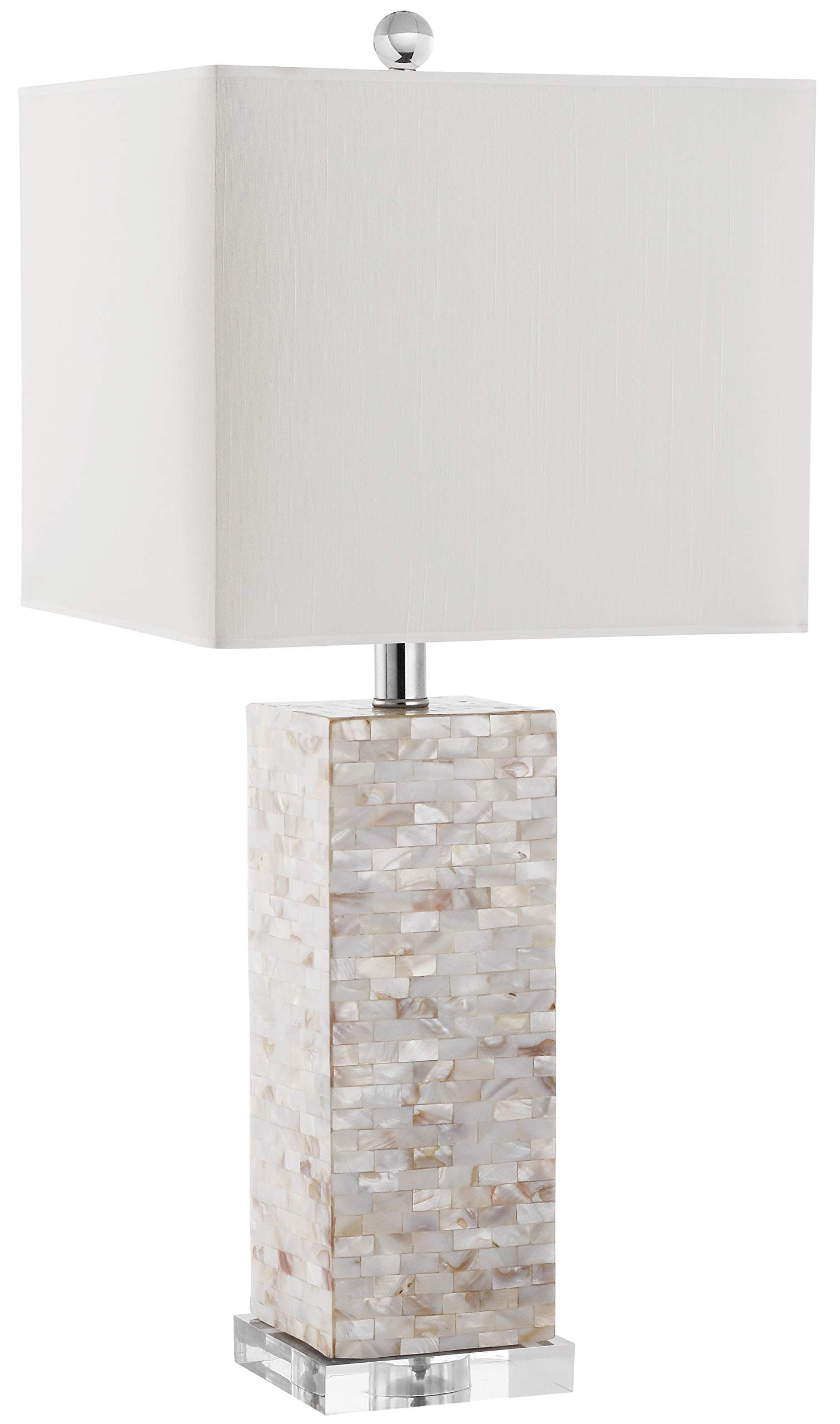 SAFAVIEH Homer 26-inch Coastal Table Lamp Set of 2 with LED Bulbs - Nautical Beach House Lighting for Bedroom, Living Room, Home Office & Nightstand | Perfect for Coastal Decor, Reading Nook & Ambient Lighting