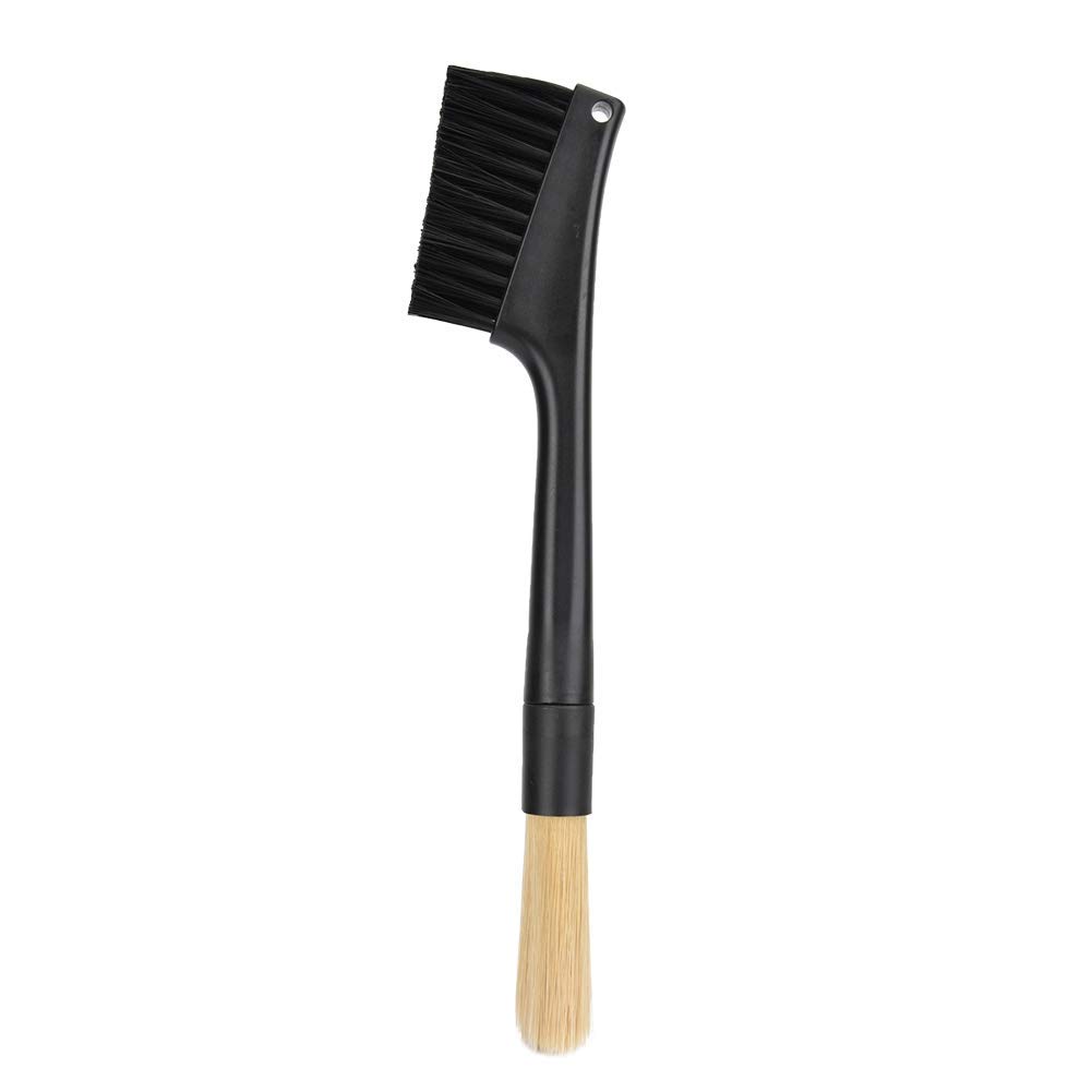 Premium Coffee Grinder Cleaning Brush - Dual Head Espresso & Bean Grinder Dusting Tool - Perfect for Home Baristas & Coffee Shops