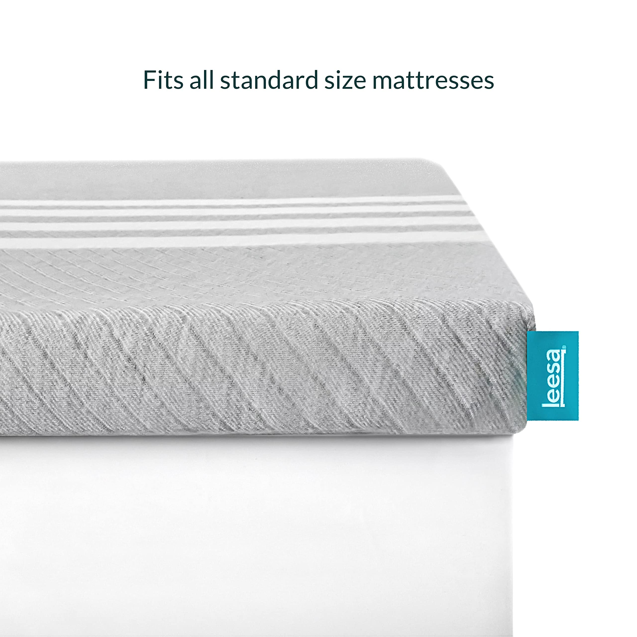 Leesa Cooling Foam Mattress Topper with Washable Cover - Queen Size for Pressure Relief & Temperature Regulation | Perfect for Hot Sleepers, Back Pain Relief & Guest Bed Comfort | 30-Night Trial