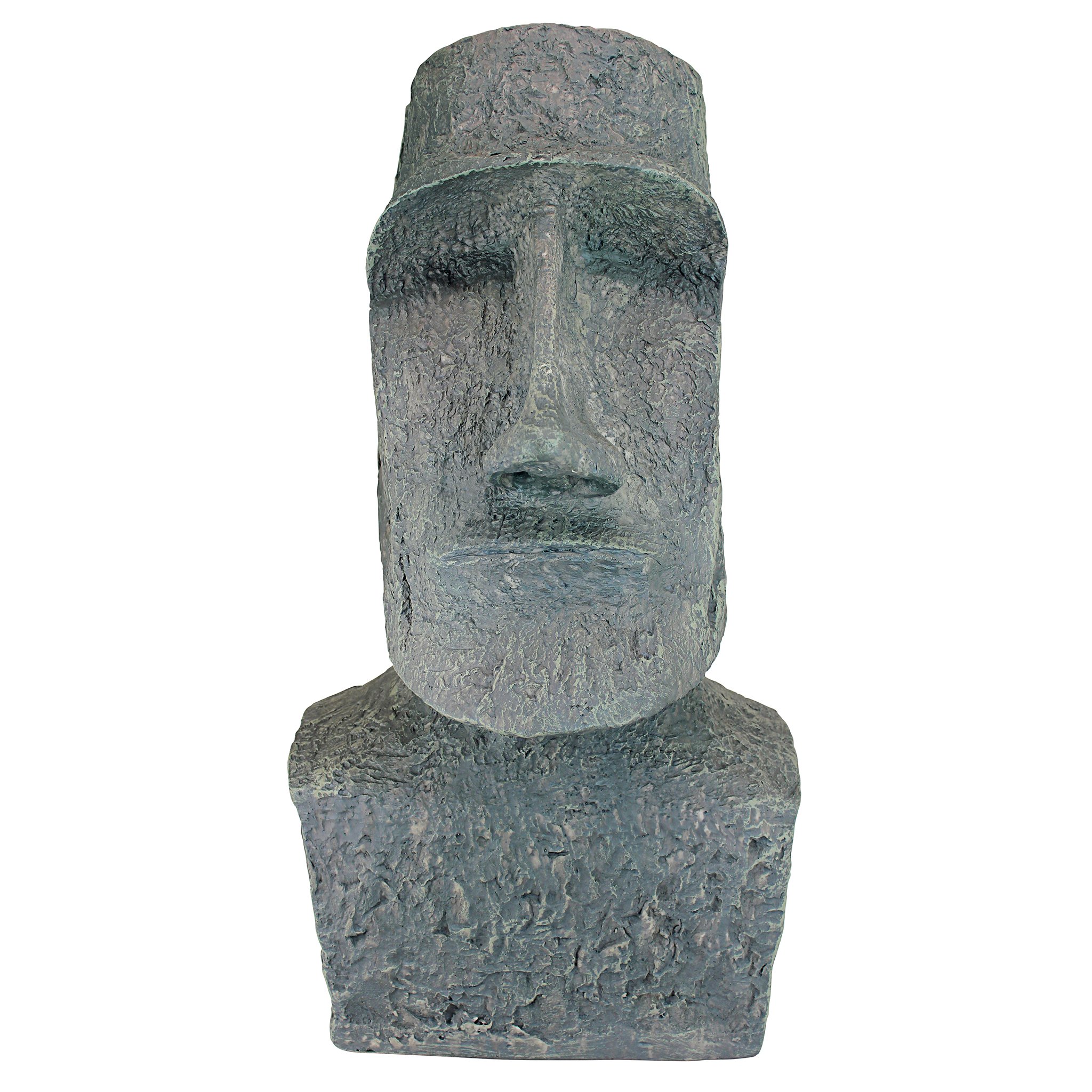 Design Toscano Easter Island Ahu Akivi Moai Monolith Statue - Large Ancient Polynesian Sculpture for Home Decor, Garden, or Office | Perfect for History Lovers & Unique Gift Ideas