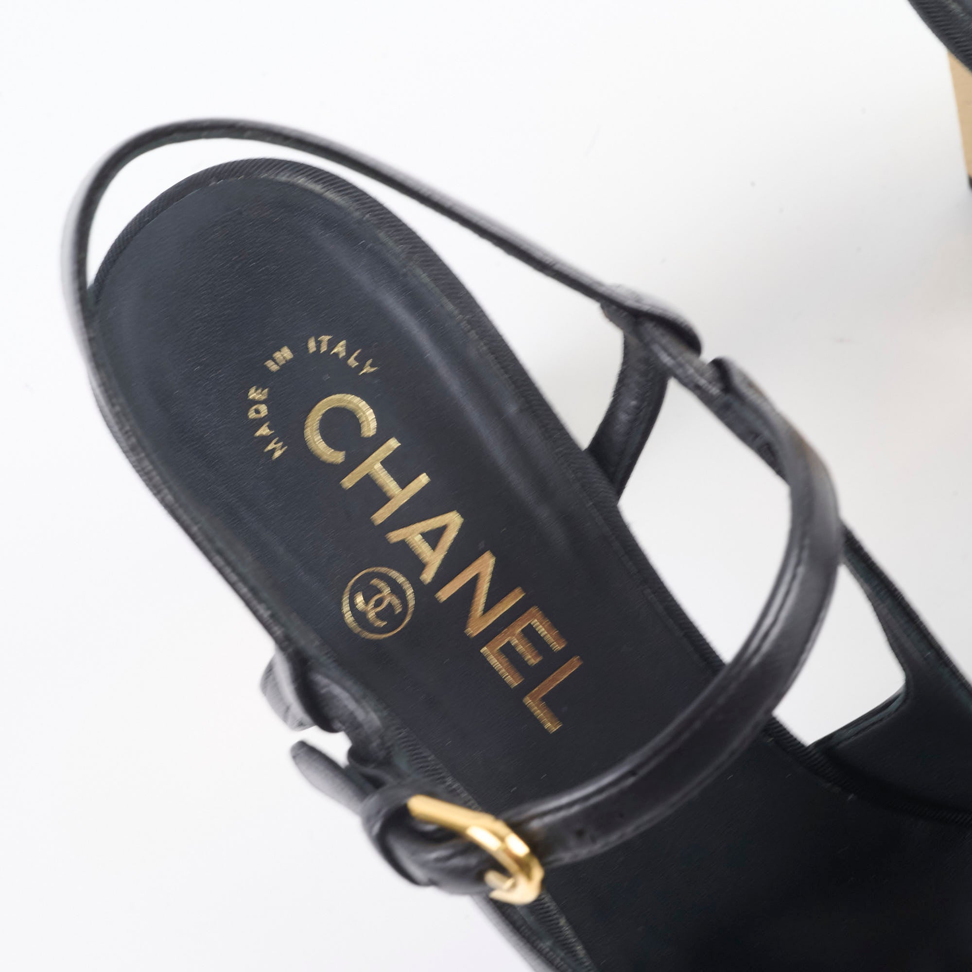 Chanel Black Slingback Pumps Size 38.5 - Elegant Women's Heels for Office, Party & Special Occasions