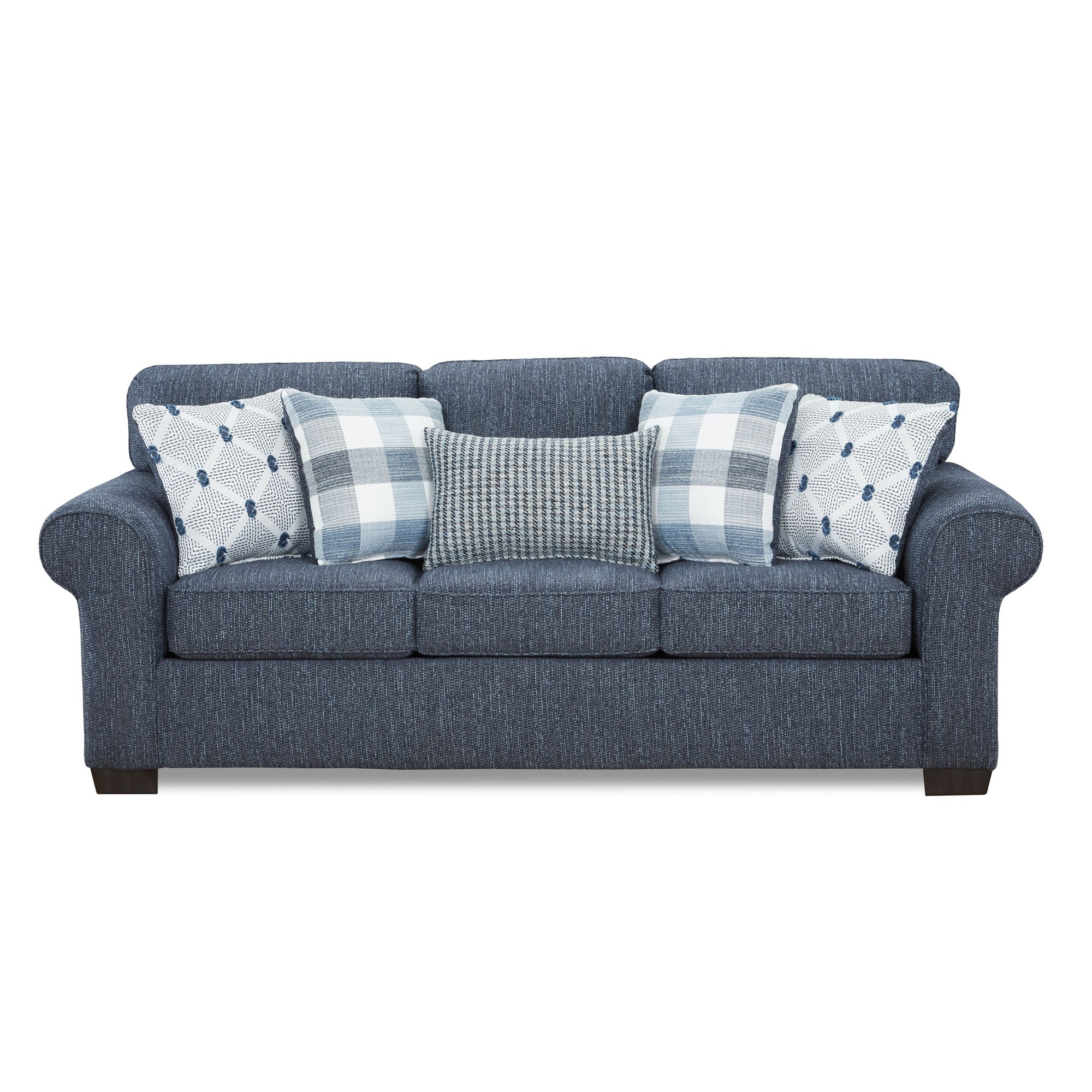 Arabella Indigo Sofa - Modern Comfortable 3-Seater Couch for Living Room, Lounge & Home Decor | Perfect for Small Spaces & Apartment Living