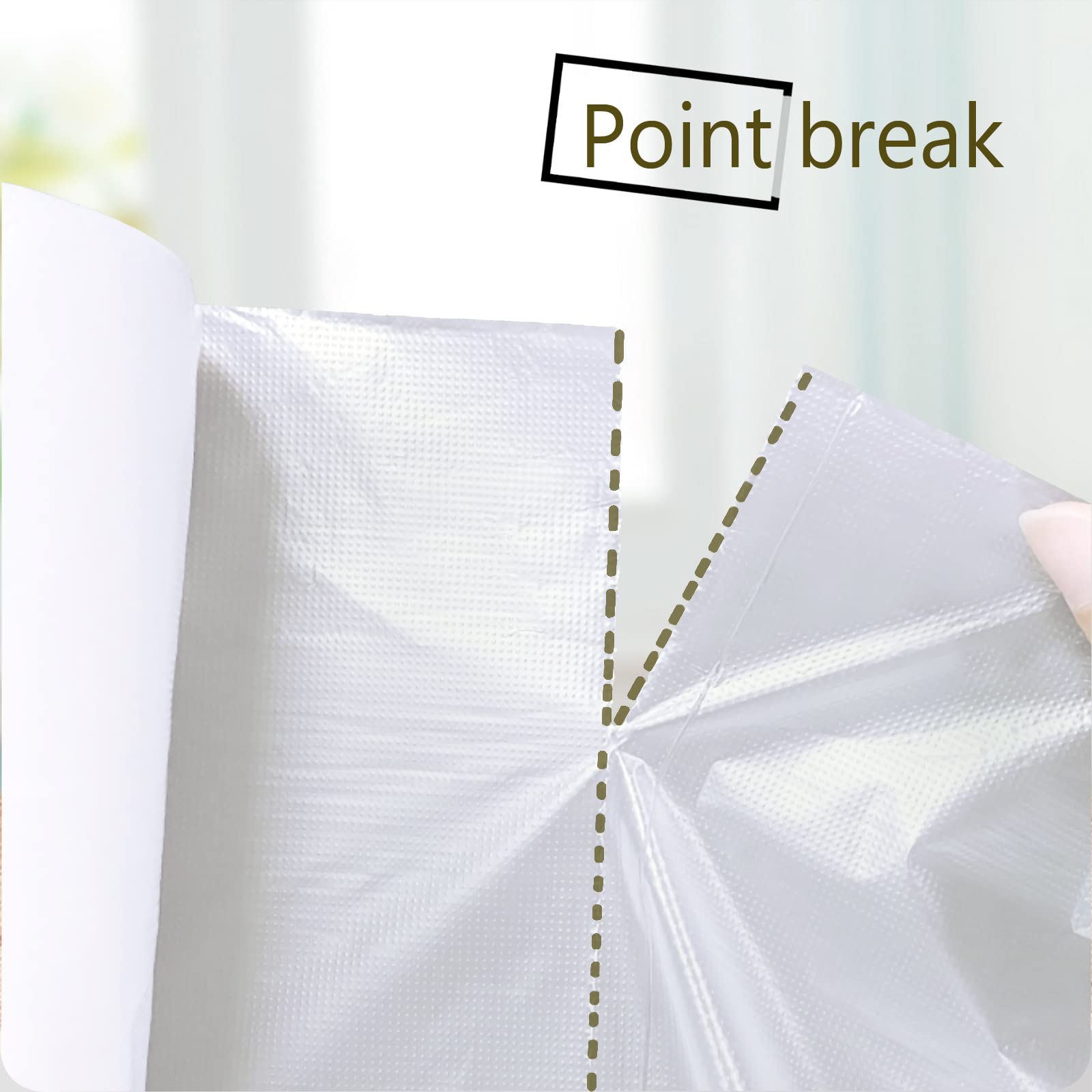 OausTect 14x20 Inch Plastic Produce Bags Roll - 350 Large Food Storage Bags for Bread, Fruits & Vegetables - 6 Rolls - Perfect for Grocery Shopping, Meal Prep & Kitchen Organization