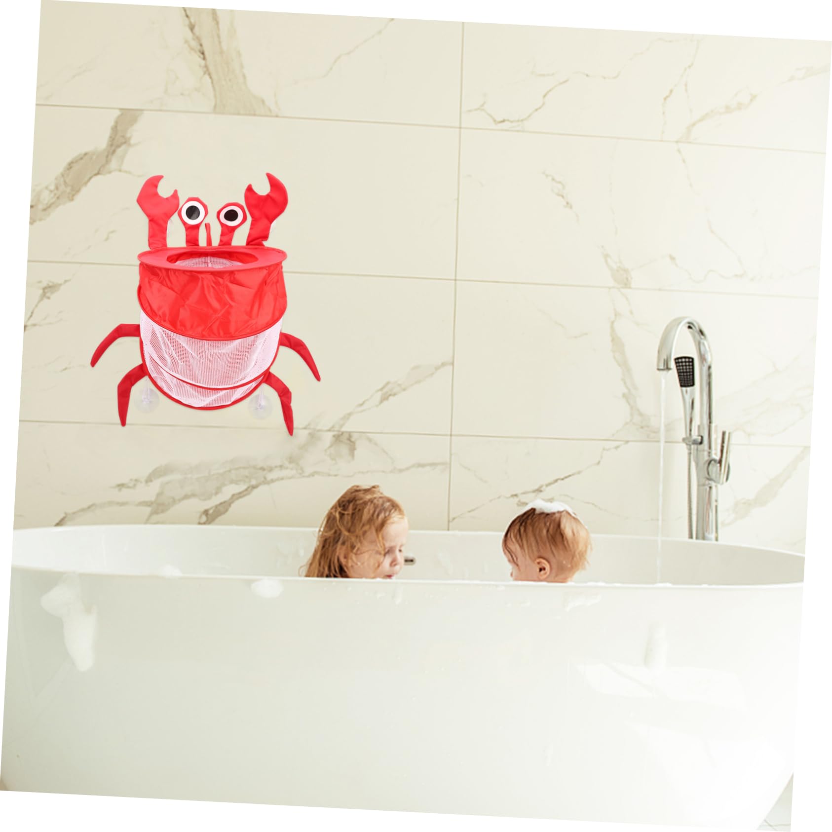 HEMOTON 3-Pack Foldable Baby Bathtub Toy Storage Organizer - Cute Animal-Shaped Bath Toy Holder for Toddlers | Perfect for Bath Time Organization & Kids' Room Decor
