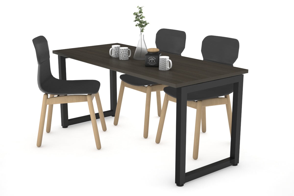 Quadro Loop Legs Table - Modern Industrial Dining Table 1200L x 800W - Perfect for Kitchen, Dining Room & Office Workspace