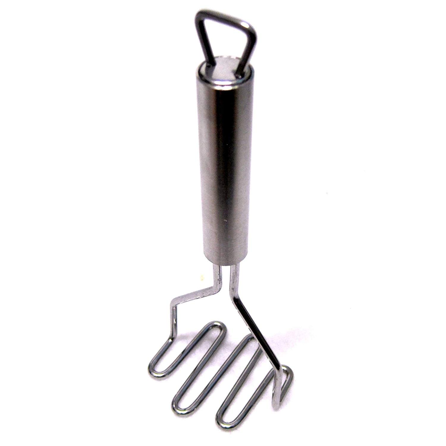 LENITH Mini Stainless Steel Potato Masher - Kitchen Tool for Mashing Potatoes, Making Puree & Salad - Durable Silver Potato Ricer for Cooking, Baking & Meal Prep