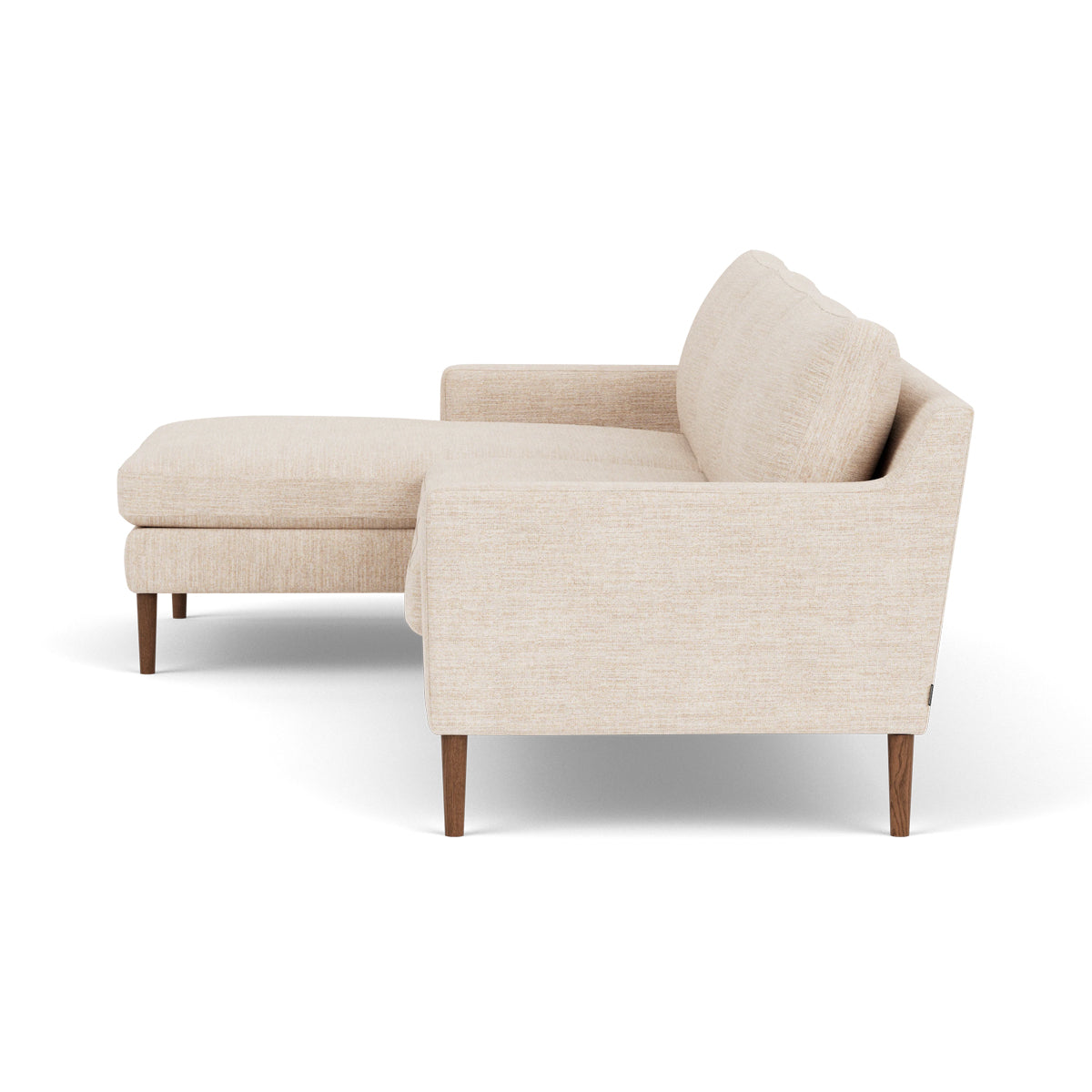 Astha Fabric Left Chaise Sofa - Modern L-Shaped Sectional Couch with Reversible Design for Living Room, Lounge & Home Theater Comfort