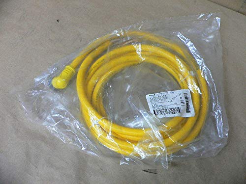 105001A01F120 1300061353 5P Female 90 Degree Angle Power Cord - 12ft 16AWG 3-Prong PVC Cable for Home Appliances, Electronics & Office Equipment - Perfect for TVs, Computers, Printers & Kitchen Devices